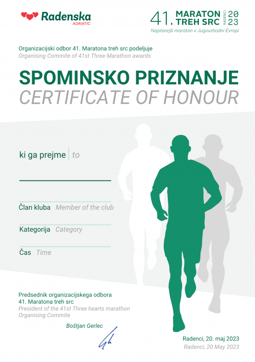 Maraton treh src - diploma 2022