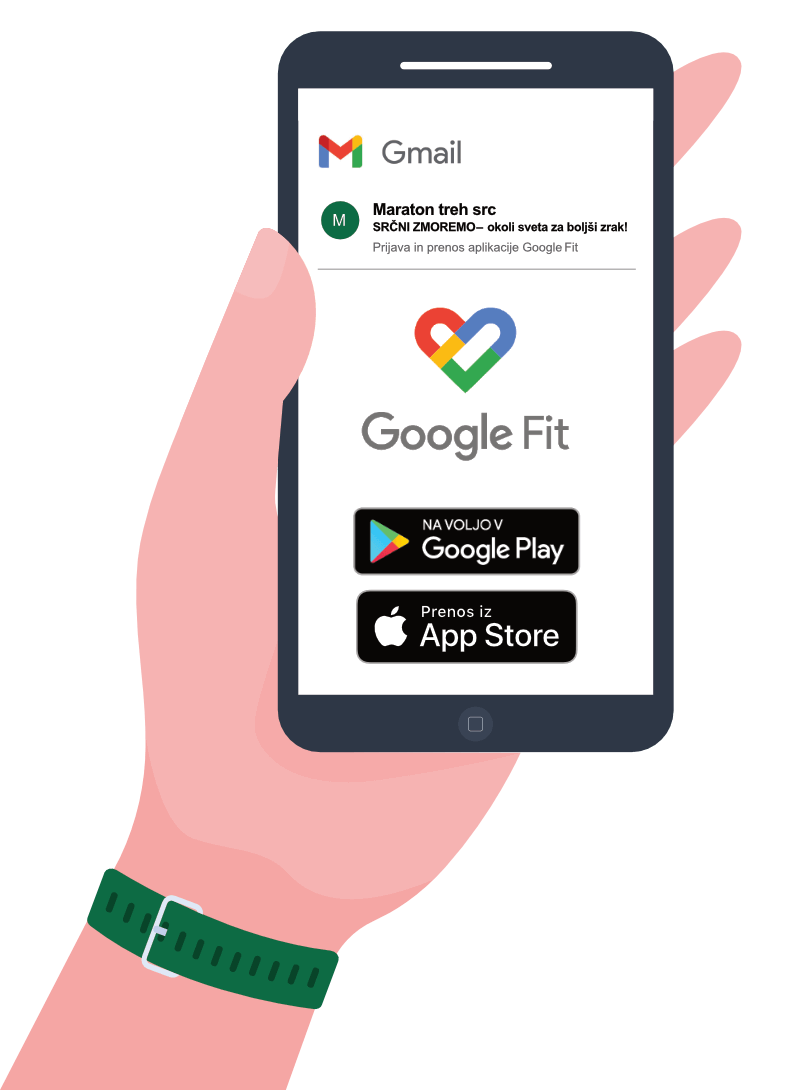 KORAK 2 PRENOS IN PRIJAVA V APLIKACIJO GOOGLE FIT